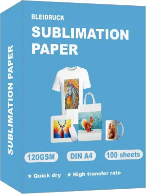 100 Blatt Sublimationspapier DIN A4 (210 x 297 mm), 120 g/m² Sublimation Paper K