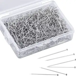 1500 STK. Stecknadeln ohne Kopf - 13 mm Pins in praktischer Box - zum Basteln & 