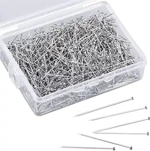 1500 STK. Stecknadeln ohne Kopf - 13 mm Pins in praktischer Box - zum Basteln & 