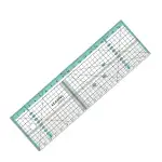 KEARING 20CM Quiltlineal mit Metallschneidekante – 3mm Acryl, Anti-Rutsch – mit Winkelmarkierung 30°/45°/60° – für Patchwork, Quilten & Nähen