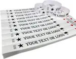100 Weiß Individuell Bedruckte Tyvek-Armbänder mit Ihrem Personalisierten Text/Logo für veranstaltungen, Partys, Festivals, ID