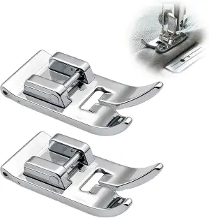 Universal Allzweck Nähmaschinen Nähfuß, Multifunktionale Nähfüße, 2 Stück Silber