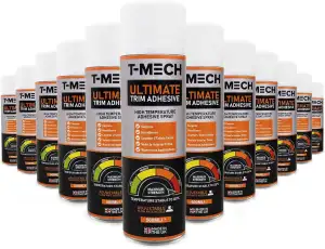 T-Mech Sprühkleber 12 x 500ml Packung - 120 Grad Hitzebeständiger Industrieklebe