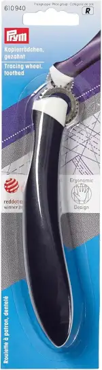 Prym Kopierrädchen gezahnt ergonomic, Pflaumenblau, navy blue, 1 Stück