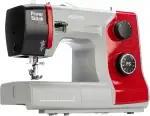 VERITAS Nähmaschine Power Stitch PRO I 17 Stichprogramme I Auto-Fadenspannung & Einfädelhilfe I Fadenabschneider I Einstellbare Stichlänge I LED-Nählicht I Mechanische Nähmaschine (grau-rot)