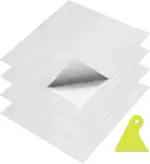 4 Stück 30 x 30 cm Aluminisierte Hitzeschutzfolie Selbstklebend Fiberglas-Isolierung , Hoher Temp...