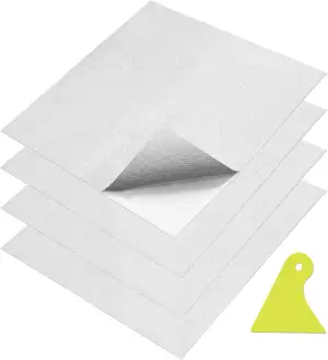 4 Stück 30 x 30 cm Aluminisierte Hitzeschutzfolie Selbstklebend Fiberglas-Isolie