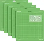 WORKLION Schneidematte Standard Grip für Cricut: (30,5 x 30,5 cm, 5 Matten) Explore One/Air/Air 2/Maker Standard-Klebematte, Selbstklebend, Rutschfest, Langlebig, Zubehör