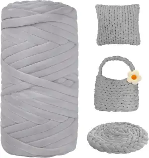 900g Dicke Wolle zum Handstricken Chunky Yarn Schlauchgarn Häkelwolle Dickes Gar