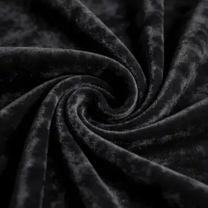 Pannesamt Stoff, Samtstoff Meterware Glänzender Stretch Samt, 155-160 cm Breit, 
