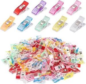 Ideen mit Herz | Bastel-Clips | Nähklammern | 2,7cm x 1cm x 1,4cm | bunt | 200 S