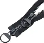 Reißverschluss Kunststoff 2 Wege 120 cm #15 große Teilbar Schwarze Reissverschluss für Mantel Dau...