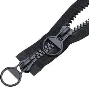 Reißverschluss Kunststoff 2 Wege 120 cm #15 große Teilbar Schwarze Reissverschlu