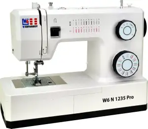 W6 Nähmaschine N 1235 Pro mit 24 Programmen | Freiarm | automatischer Einfädler 