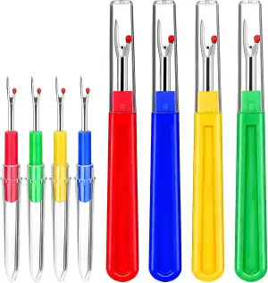 8-Teiliges Nahttrenner Set, Nahtauftrenner 4 Große & 4 Kleine Nahttrenner Profi,