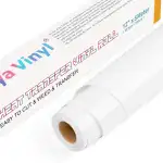 Lya Vinyl Weiß Plotterfolie Textil 30.5cm × 5m Flexfolie Plotter Textil für Cricut und Silhouette Cameo, Verwendet in Textilien Transferfolie zum Aufbügeln für DIY T-Shirt, Stoffe (Weiß)