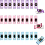 30 Stück Nähklammern Kunststoff, Stoffklammern Zum Nähen, Nähclips Mehrzweck, Mehrfarbig Nähen Zu...