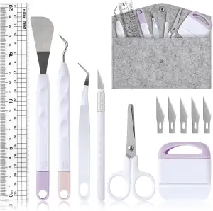 OSDUE Entgitterwerkzeug Plotter Zubehör, 13 Stück Vinyl Jäten Werkzeuge, Edelsta