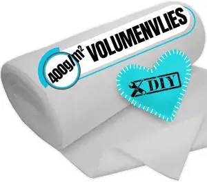 Volumenvlies 400g /m² Polsterwatte - 160cm BREIT 40mm 4cm dick - Meterware Polstervlies Watte für...