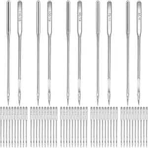EEEKit 100 Stück Universal Nähmaschinennadeln, 5 Größen 65/9 75/11 90/14 100/16 