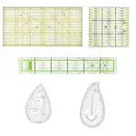 Foonary 5 Stück Schneiderlineal Set, Kurvenlineal Patchwork Lineal Nählineal, Schneider lineal Me...