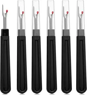 SKDFHOD Nahttrenner Set, Ergonomischer Griff, Große Schwarze Nahttrenner mit Sch