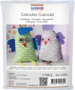 Glorex 0 2505 - Granulex grob, 500 g, grobkörniger Füllstoff, zum Füllen von Puppen und Teddys, waschbar