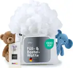 LILENO HOME Füllwatte 500g im praktischen Vlies Beutel - Füllmaterial u. Füllwatte für Kuscheltiere, Kissen, Basteln - Kissen Füllung waschbar bis 95 °C - perfekt als Watte o. Bastelwatte