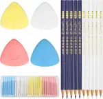 40 Stück Schneiderkreide Set Nähen Zubehör Teiliges Markierungsset Professionelle Schneidekreide ...