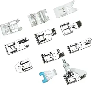11 Stück Multifunktions Nähfuß, Nähfüsse, Zubehör Set für Nähmaschine von W6, Br