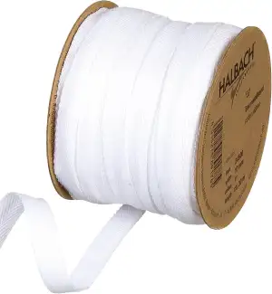 Halbach Seidenbänder Baumwollband | 10mm x 30m | Webband 100% Baumwolle | Bänder