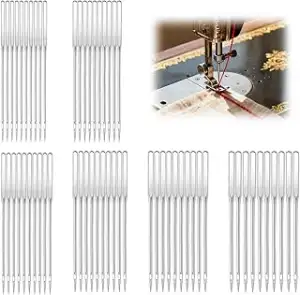 60 Stück Nähmaschinennadeln Set Universal Nähnadeln, Nähmaschine Nadel 6 Größen 