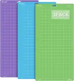 Ecraft Schneidematte für Cricut Explore One/Air/Air 2 Maker (StrongGrip/StandardGrip/LightGrip, 30.5x61 cm, 3 Stück), Ersatz für Handwerk, Nähen und alle Kunstwerke.