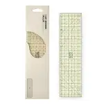 KEARING Hitzebeständiges Bügellineal 25×6,5 cm – Anti-Rutsch & Maßhilfe zum Messen, Markieren & Falten – Saumlineal für Nähen, Patchwork & Quilting