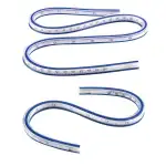 2 Stück Flexibles Kurvenlineal, lineal nähen für Schneider, Zeichner und Designer, flexibles lineal für Maß, Muster und Zeichnungen (30 cm und 60 cm)