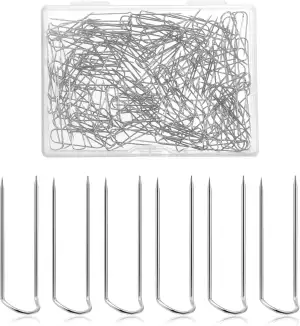 200 Stück Stecknadeln U-Form, Strohblumennadeln Stecknadeln Ohne Kopf Edelstahl 