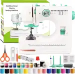 BRICH Tragbare Elektrische Mini-Nähmaschine für Anfänger und nähmaschine kinder ab 8 Jahre | Mit 12 Nähprogrammen, LED-Beleuchtung & Umfangreichem 42-teiligem Zubehörset | Ideal für Reisen