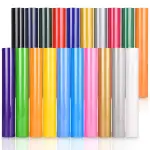 IModeur 20 Blatt Plotterfolie Textil Set - 30,5 x 20 cm Flexfolie Plotter Textil für Kleidung, Hosen, andere Stoffe