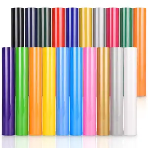 IModeur 20 Blatt Plotterfolie Textil Set - 30,5 x 20 cm Flexfolie Plotter Textil