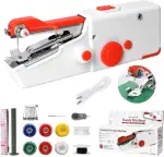 Handnähmaschine, SINZONeu® Mini Elektrische Nähmaschine Tragbar mit Dualem Strom, USB/Batteriebetrieb für Anfänger, Schnelle Reparatur von Kleidung, Stoffen, Reisen DIY