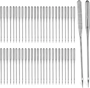 50 Stück Universal-Nähmaschinennadeln Größe 90/14, Nähnadeln Nähmaschine Für Sti