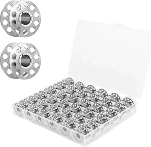 HASLED 36 Stück Metall-Spulen für Nähmaschinen, Metallnähmaschinenspulen, Leere 
