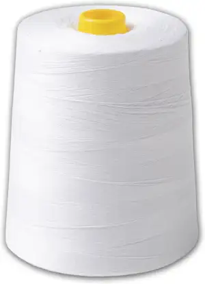 IPEA Nähgarn Weiß Professionell – GROSSE SPULE mit ganzen 9000 Metern (10000 Yar