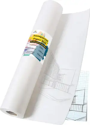 Tritart Transparentpapier Rolle 100cm x 25m 50g/m - Skizzenpapier , Schnittmuste