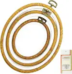 3 Stück Kreuzstich Rahmen Verschiedene Größen Stickerei Rahmen Rund Stickrahmen Set Kunststoff Mini Stickring Stickerei Ring für DIY Kreuzstich-Produktion und Display,Ovales Stickrahmen-Set