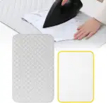 Bügelmatte Set, 85cm*48cm, Bügelunterlage für Tisch mit Hitzebeständiger Bügeldecke, Kompakte Bügelbrett Klein für Reisen, Studenten Und Kleine Wohnungen, Ideal für Empfindliche Möbel Und Kleidung