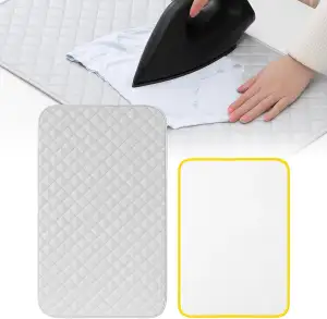 Bügelmatte Set, 85cm*48cm, Bügelunterlage für Tisch mit Hitzebeständiger Bügelde