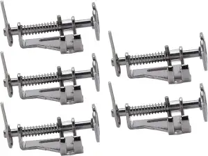 5 Stück Nähmaschinen-Nähfuß-Set, Freihandstickfuß mit klarer Sicht, Rollfuß mit niedrigem Schaft für Haushaltsnähmaschinen, langlebiges Zubehör aus Edelstahl