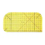 Bügellineal Hitzebeständig, Hot Ironing Ruler für Saum & Patchwork, Rutschfestes Schneiderlineal aus Harz, Metrisches Nählineal Zubehör für Präzises Messen, Bügeln und Nähen，Spezialisiert auf Bügeln