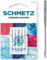 SCHMETZ | 5 Nähmaschinennadeln | Longarm Quilting | 135X5 MR | Nadeldicke 100/16 | Geeignet für das Quilten mit speziellen Longarm-Maschinen